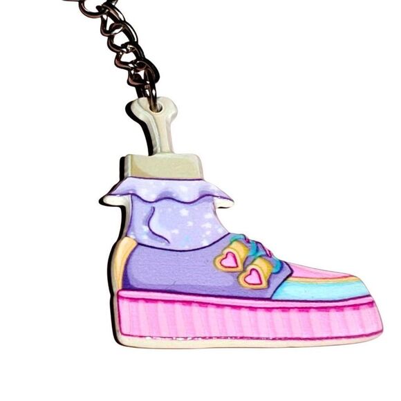 Pastel Gothic Witchycore Punk Shoe Acrylic Keychain - Picture 3 of 3